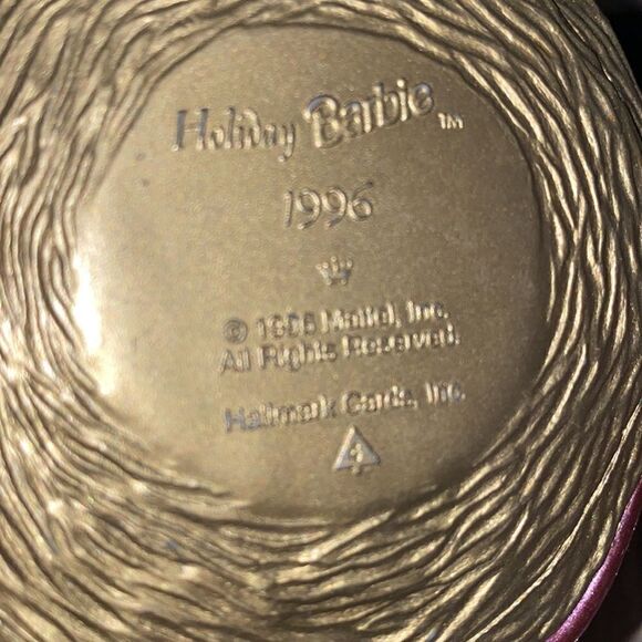 Barbie hallmark vintage decorations set of 3 holiday Barbie dolls 90s Christmas - Picture 15 of 16